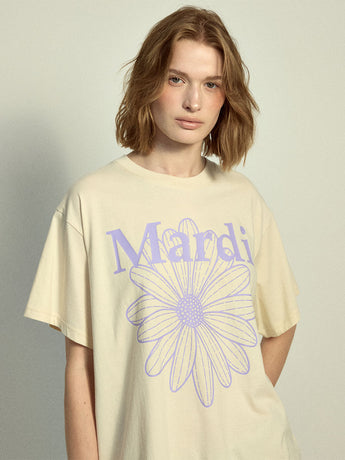 TSHIRT FLOWERMARDI_BUTTER LAVENDER