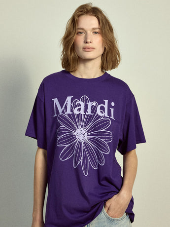 TSHIRT FLOWERMARDI_PURPLE LAVENDER