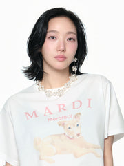 TSHIRT NEZ TOUT ROSE 01_IVORY INDIPINK