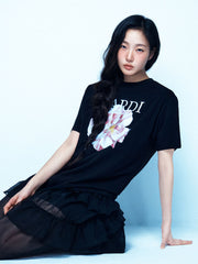 TSHIRT ROSES 01_BLACK