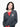 WOOL BLEND V NECK LAYERED FLOWER_CHARCOAL CREAM