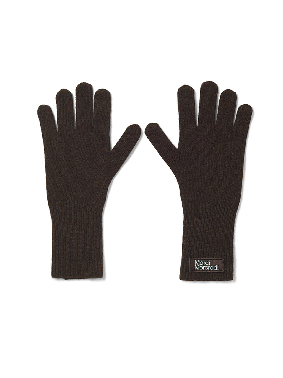 WOOL GLOVE SQUARE LOGO_BROWN