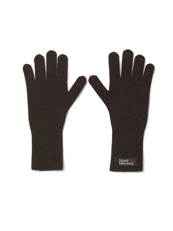 WOOL GLOVE SQUARE LOGO_BROWN