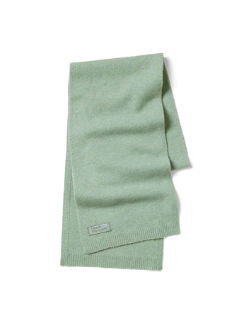 WOOL MUFFLER SQUARE LOGO_MINT
