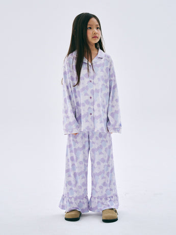 KIDS PAJAMA PANTS FLOWER_PURPLE