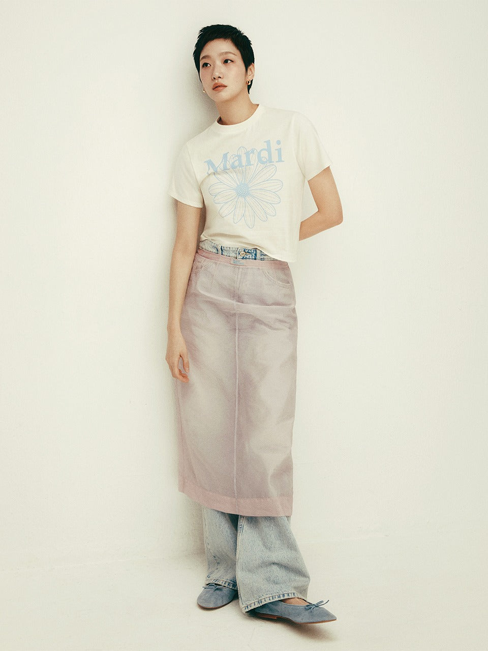 SHEER MAXI LAYERED SKIRT_PINK
