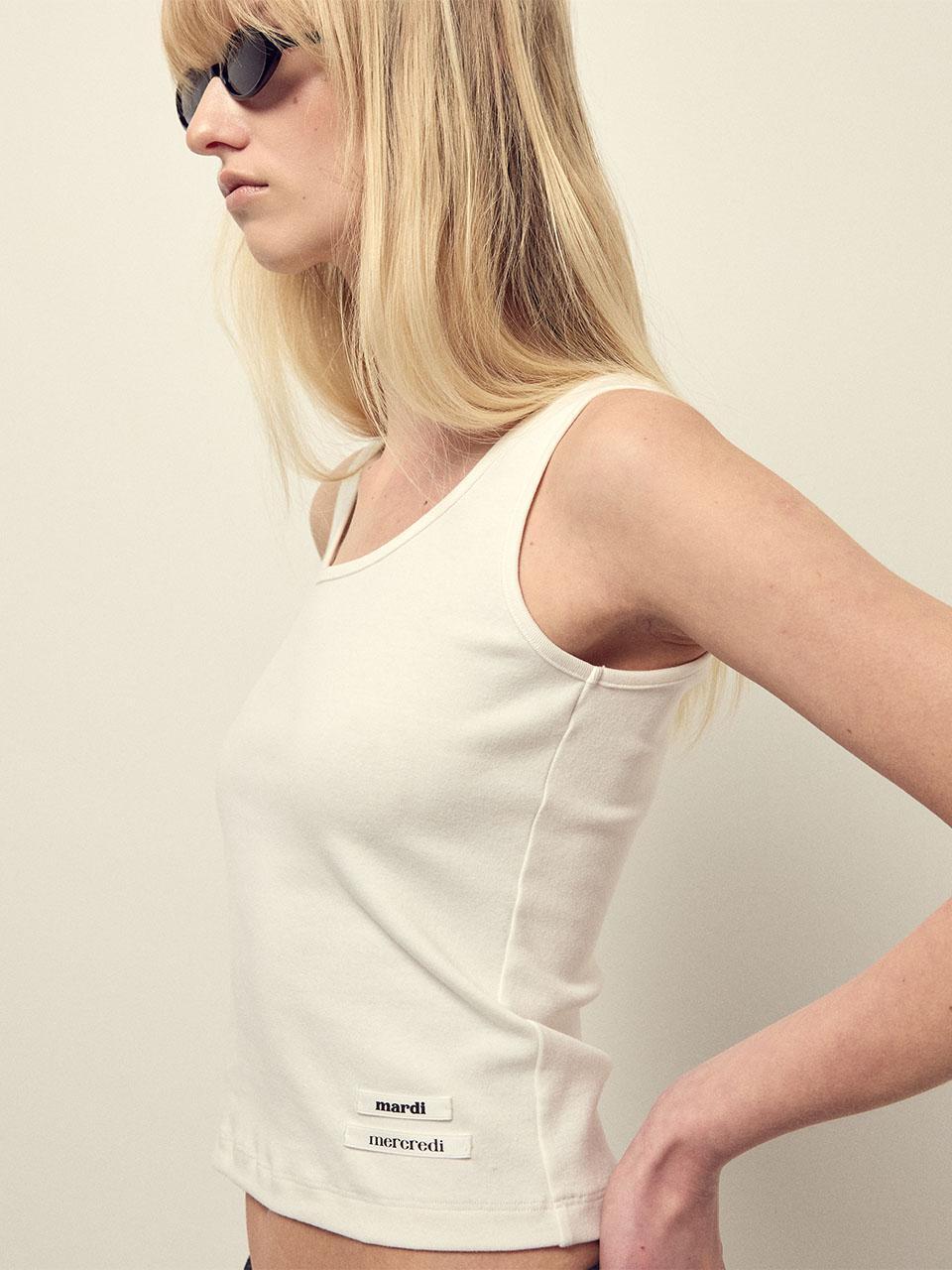 TANK SCOOP NECK DOUBLE LABEL_IVORY