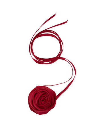 ROSE STRAP CHARM_RED