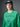 SWEATSHIRT RAGLAN SWING THE TAIL DDANJI PEARL NECKLACE_GREEN NAVY