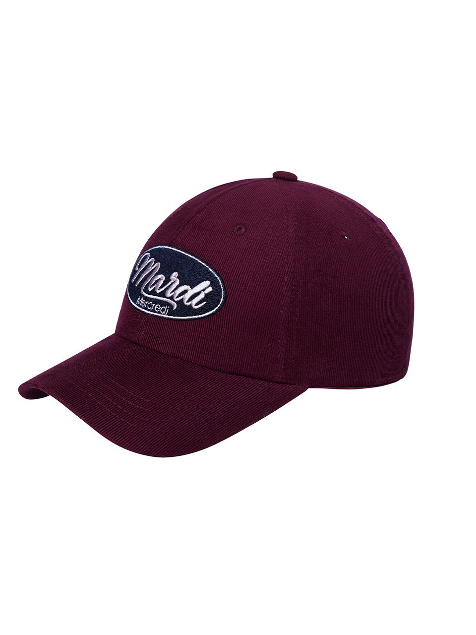 CORDUROY BALL CAP MARDI VINTAGE LOGO_BURGUNDY