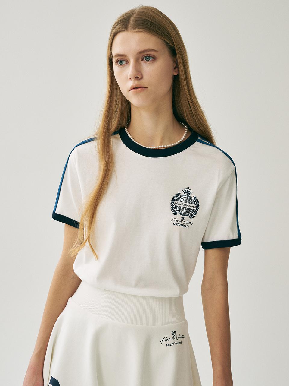 LINGER TSHIRT ORIGINALIS 25_IVORY NAVY