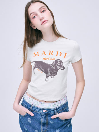 CROPPED TSHIRT DDANJI_LIGHT BEIGE