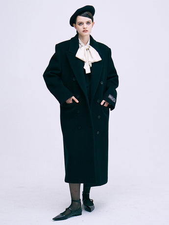 WOOL CLASSIC DOUBLE BREASTED COAT_BLACK