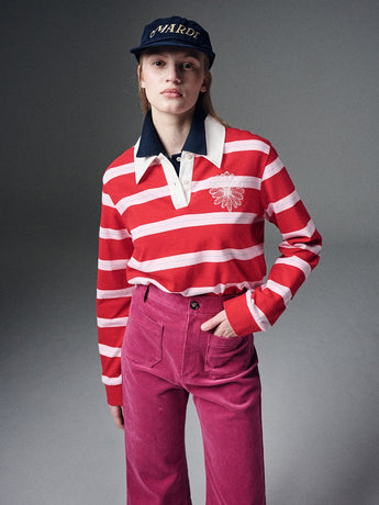 VINTAGE RUGBY SHIRT STRIPE_RED