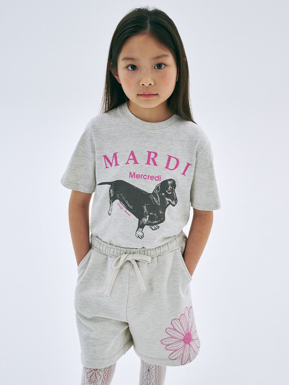 KIDS TSHIRT DDANJI_OATMEAL PINK