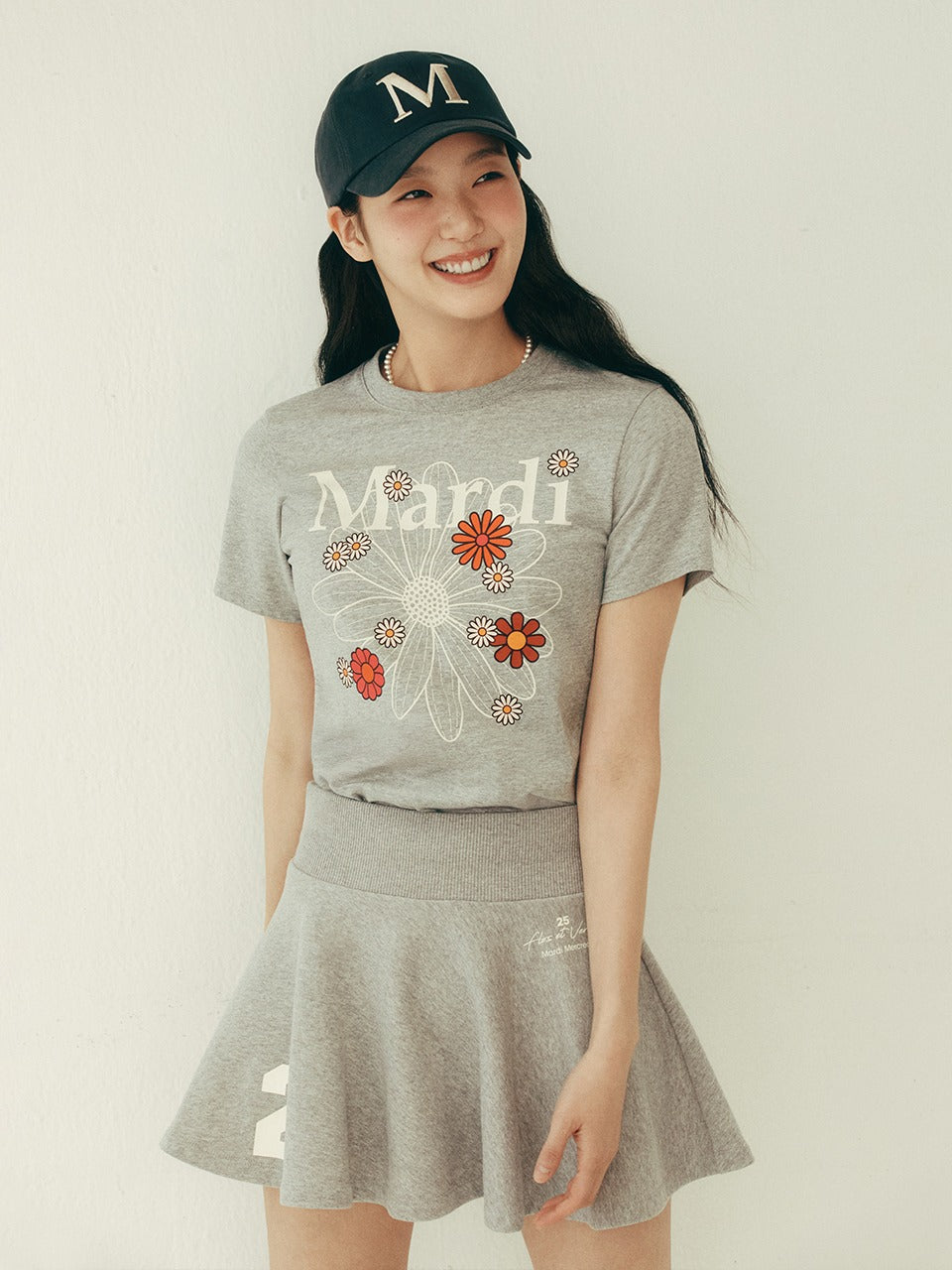 FLARE MINI SKIRT ORIGINALIS 25_GREY